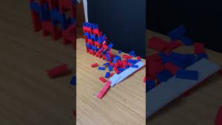 satisfying domino wall topple [upl. by Cynde]