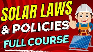 Full info PPT SOLAR POLICIES amp LAWS Online Course  Bankable Risk Free Solar PV Plant [upl. by Hsetih731]