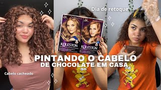 RETOCANDO O CABELO CHOCOLATE SOZINHA EM CASA brown hair 🍫✨💖 [upl. by Grae927]