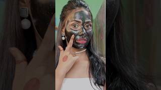 OMG CHARCOAL Peel off mask as makeup remover 😱 l Shocking result 😮 shorts hackyoutubeshorts [upl. by Marceau]