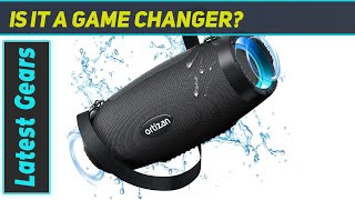 Ortizan M8 Bluetooth Speaker Review  Powerful Sound Waterproof and LED Light Show [upl. by Vivi]