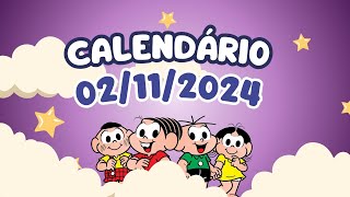 CALENDÁRIO DE 2 DE NOVEMBRO DE 2024 ALUNONOTADEZ10 ensinofundamental [upl. by Demona]