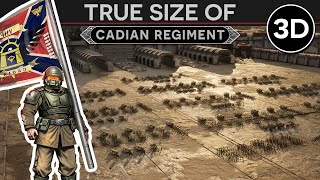 True Size of a Cadian Regiment 999M41 3D Documentary [upl. by Machutte617]