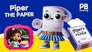 Peekabook Classroom Adventure  Piper the PAPER [upl. by Bornie]