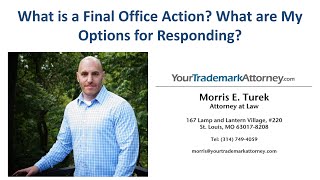 Final Office Action  What is a Final Office Action and What are the Options for Responding [upl. by Ainyt680]