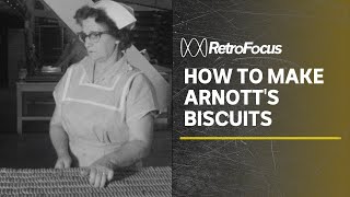 How they made Arnotts biscuits in the 50s  RetroFocus [upl. by Haerdna]