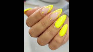 yellow nail art design amazingandattractivenailartdesigns [upl. by Seek]