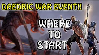 ESO Daedric War Event Complete Guide How to get Event Tickets [upl. by Serle]