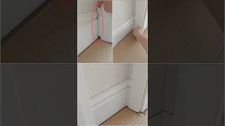 Perfectly Fitted Baseboard Trim Seamless Wooden Corner Installation [upl. by Peonir]