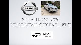 NISSAN KICKS 2020 SENSE ADVANCE Y EXCLUSIVE ANÁLISIS INTERIOR Y EXTERIOR [upl. by Llertac270]