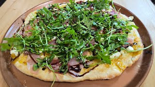 How to make a Fig Preserves Goat Cheese and Prosciutto Pizza [upl. by Gaige]