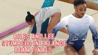 Simone Biles and Suni Lee Faced ChallengesFell in Balance Beam Final Paris Olympics Still D’Queens [upl. by Adnamma]