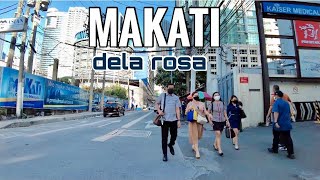 Makati Streets Walk  De La Rosa Street Makati Metro Manila Walking Tour [upl. by Ziguard]