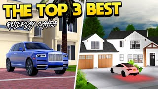 Top 3 Roleplay Games on Roblox 2023 [upl. by Nerral]