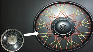 motor bike multi color 36 spoke wheel design [upl. by Celia]