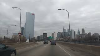 Interstate 76 Westbound  Walt Whitman Bridge to City Ave [upl. by Harelda]