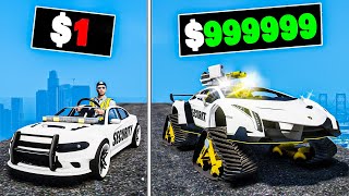 1 to 1000000 Security Car in GTA 5 [upl. by Aneg]