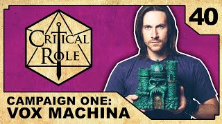 Desperate Measures  Critical Role VOX MACHINA  Episode 40 [upl. by Deyas]