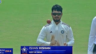 ishan Kishan bowling today  ishan Kishan bowling in Irani trophy  ishan Kishan [upl. by Noivax]