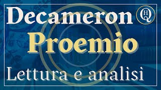 Letteratura italiana 23 Il Proemio del Decameron [upl. by Pitzer]