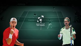 🎾 COUPE DAVIS 2024  CERUNDOLO 🇦🇷  🇮🇹 MUSETTI  MATCH 1 [upl. by Ralyat]