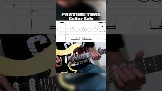 Parting Time Rockstar guitar solo with tabs partingtime rockstar guitarsolo guitartabs [upl. by Bachman]