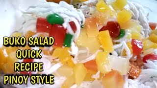 Buko Salad recipe pinoy style fruit salad [upl. by Dent]