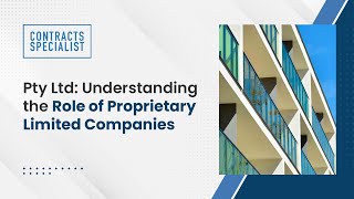 Pty Ltd Understanding the Role of Proprietary Limited Companies [upl. by Orton]