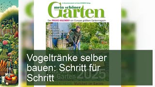 Vogeltränke selber bauen Schritt für Schritt [upl. by Pero]