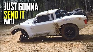 JUST GONNA SEND IT  Custom 4x4 RC Trophy Truck  GoPro Slowmo [upl. by Ailemac]