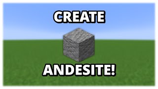 How to make Andesite Minecraft Create [upl. by Aytak]