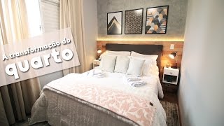 DIY TRANSFORMANDO O QUARTO DE CASAL PEQUENO [upl. by Drolet]