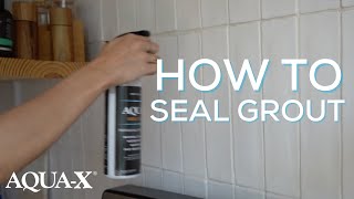 How to Seal Grout  DIY Friendly [upl. by Alleirbag]