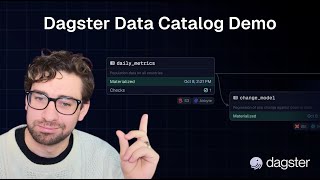 Dagster Data Catalog Demo [upl. by Eekorehc]