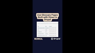 Use Glossary Pages Built with Views in Drupal [upl. by Nnylanna]