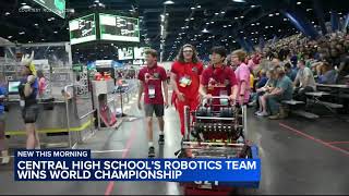 Philadelphia robotics team wins world championship in Houtson [upl. by Ecidnac993]