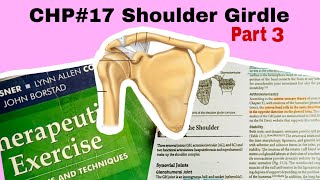 Lec 3  Therapeutic Exercises Chp17 shoulder girdle  Scapula thoracic Articulation [upl. by Ntisuj80]