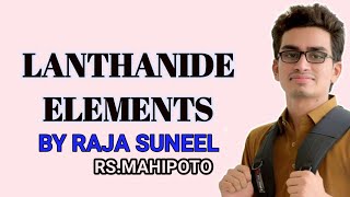 Lanthanides element  chemistry  mnemonic method  easy defined  by Raja Suneel BS Chemistry [upl. by Isolde]