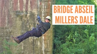 Millers Dale bridge abseil in the Peak District [upl. by Rfinnej]