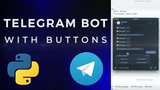 How to Make Telegram Bot with Buttons in Python [upl. by Lean]