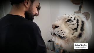 White Tiger  Faux Taxidermy [upl. by Nonah578]