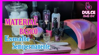 MATERIAL BÁSICO Para Aplicar ESMALTE SEMIPERMANENTE 💅🌈  9 [upl. by Oigaib]