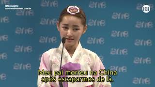 O discurso de Yeonmi Park  uma fuga da Coréia do Norte Legendado em Português  FULL HD [upl. by Gnad]