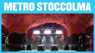 STOCCOLMA La metropolitana più bella del mondo [upl. by Auqinehs162]