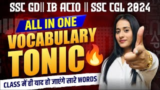 COMPLETE VOCAB WORDS 🤩 English Vocabulary for Competitive Exams in One Class  English With Ananya [upl. by Haran]