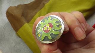 How to Enamel Jewelry Cloisonné and Champlevé Enamel Techniques [upl. by Thane820]