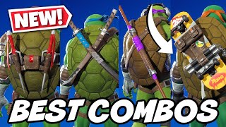 BEST COMBOS FOR NEW TEENAGE MUTANT NINJA TURTLES BACKBLINGS  Fortnite [upl. by Ylrebnik]