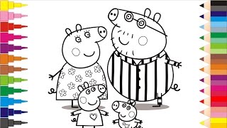 Coloring Book Peppa Pig And The Last Of A Series Of Coloring Books To Teach Colors Baby [upl. by Mycah]