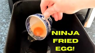 Frying an EGG in the NINJA airfryer [upl. by Kernan]