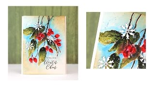 Brushstroke Stamping with Penny Black and MISTI [upl. by Kery355]